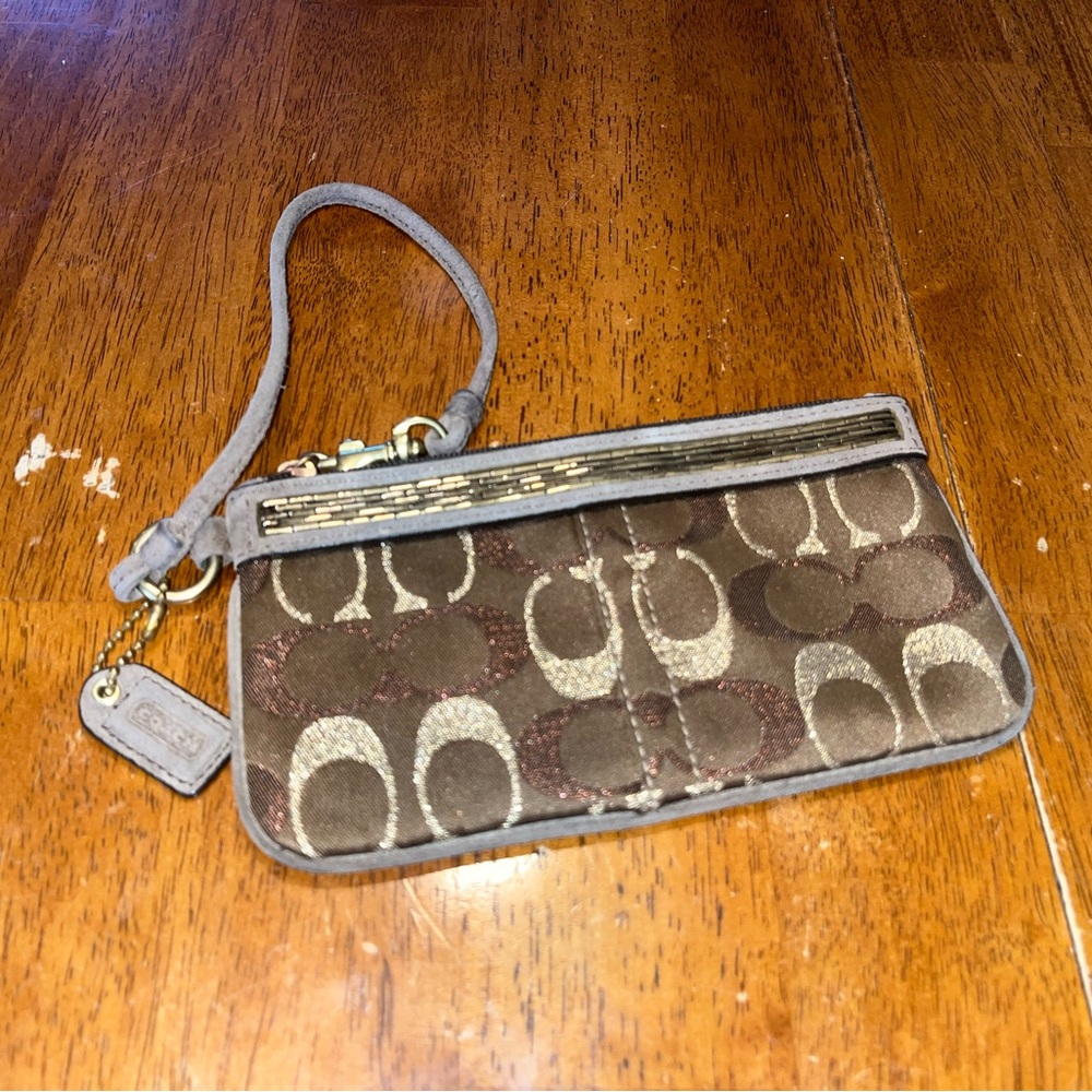 Coach Signature Wristlet